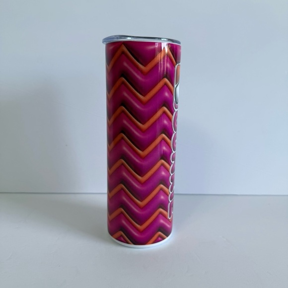 Dunkie Junkie 20oz Skinny Tumbler with Zigzag Pattern - Picture 3 of 4